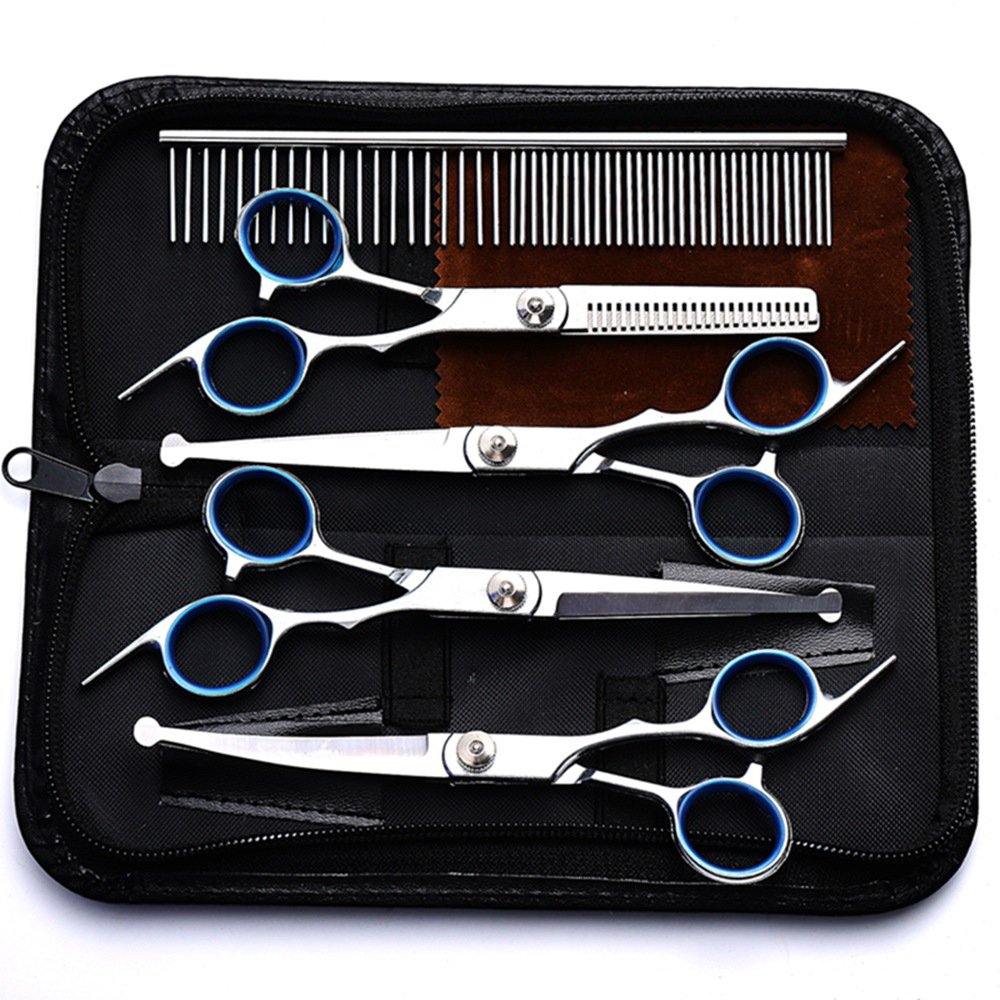 Hair Care Step - مجموعة مقصات احترافية لتهذيب شعر الكلاب