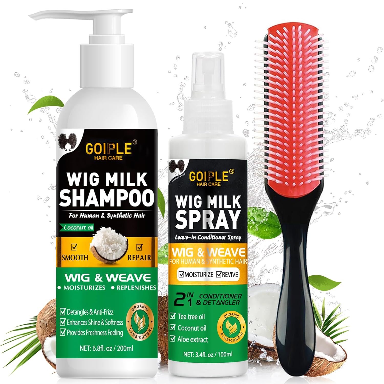 Hair Care Spray - طقم العناية بالشعر المستعار 3 في
