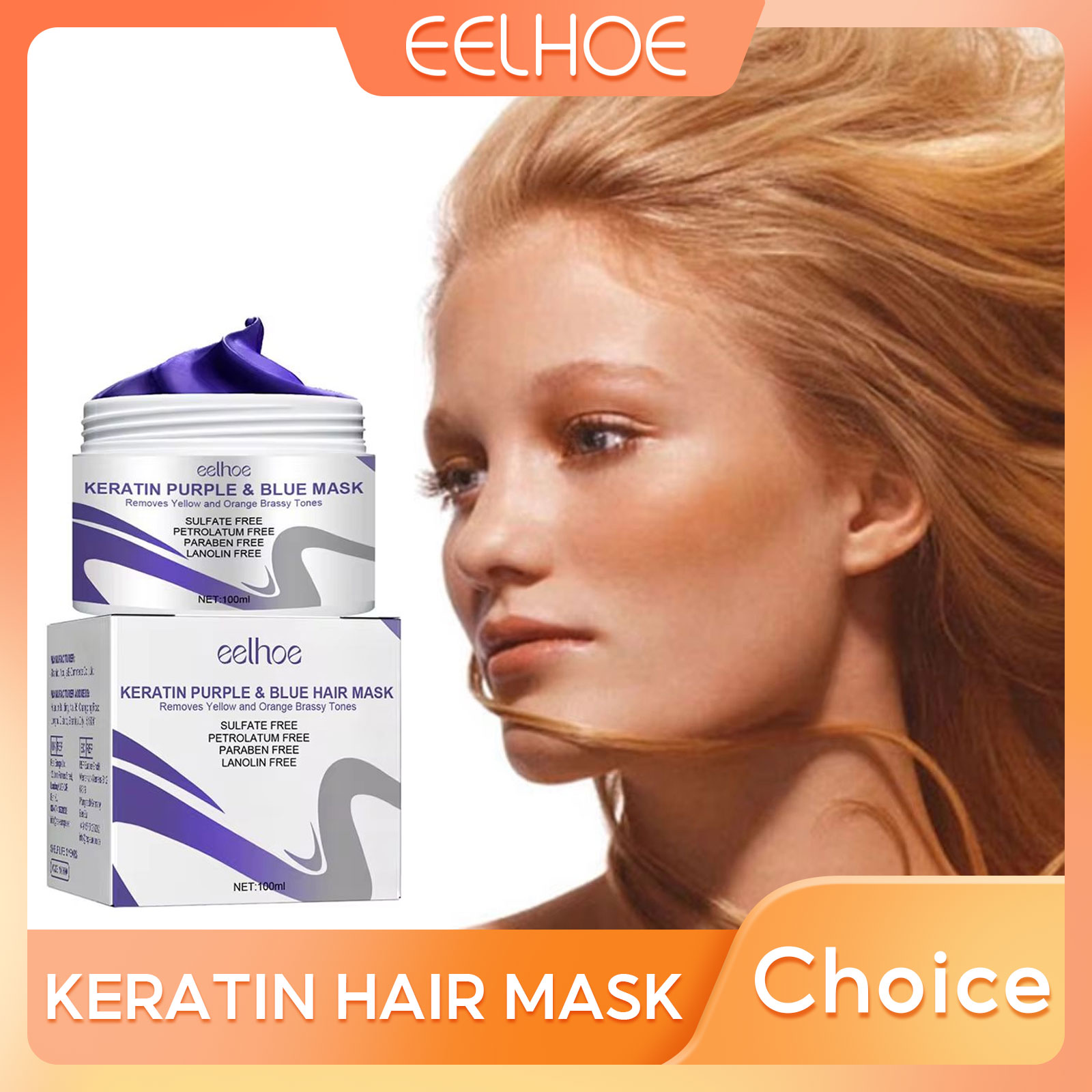 Hair Care Collagen - قناع الشعر بالكيراتين ناعم وناعم لإصلاح
