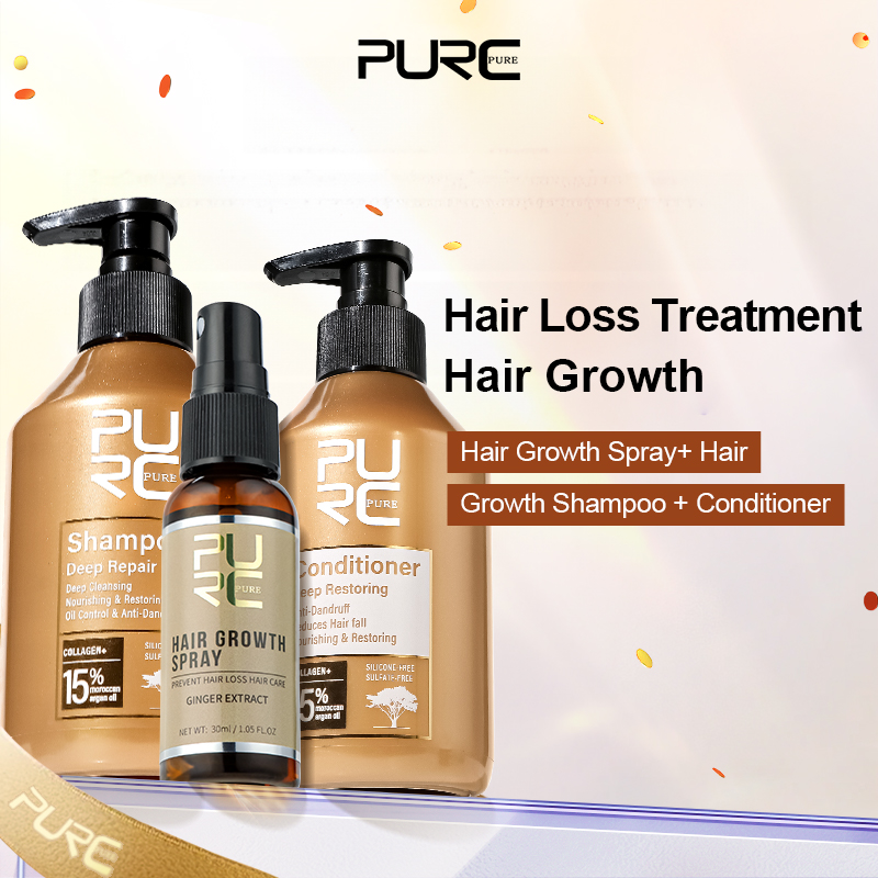 Hair Care Collagen - PURC المغرب شامبو زيت الأركان بلسم