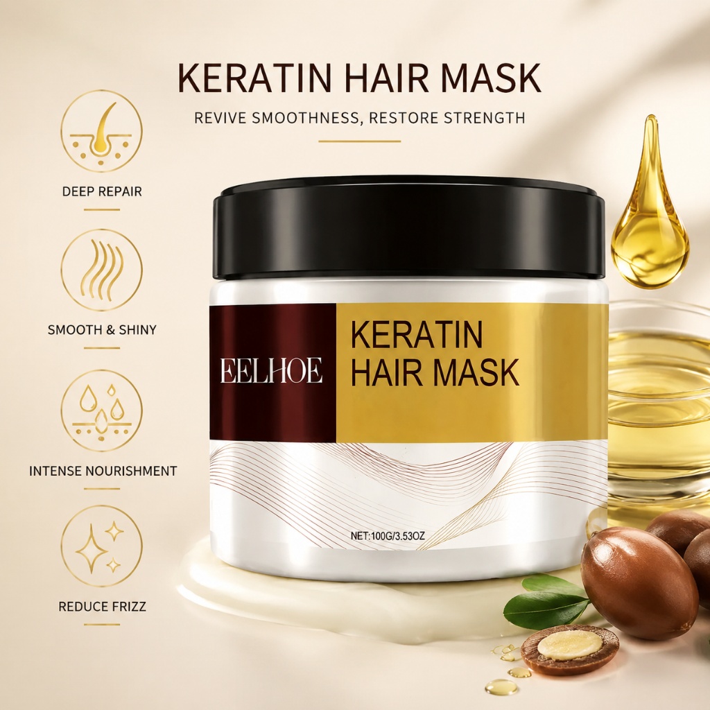 قناع الشعر بالكيراتين وزيت الأ - مراجعة Hair Care Collagen وسعره