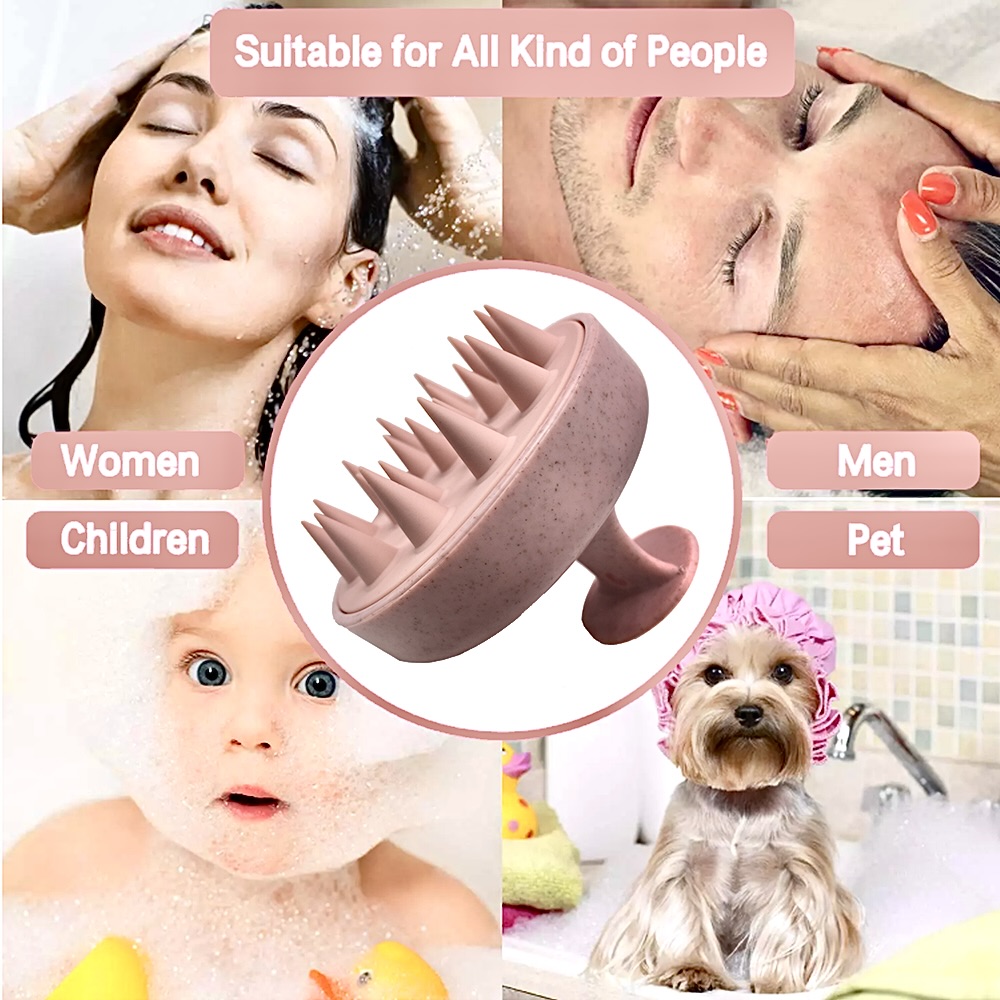 القمح القش سيليكون رئيس غسل مش - مراجعة Hair Care Dandruff وسعره